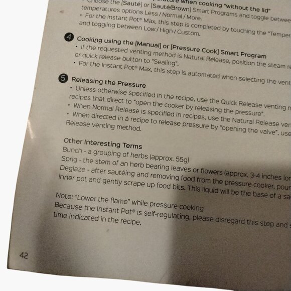 Instant Pot Recipe Booklet For 6 to 8 Quart Pressure Cookers - Picture 5 of 5